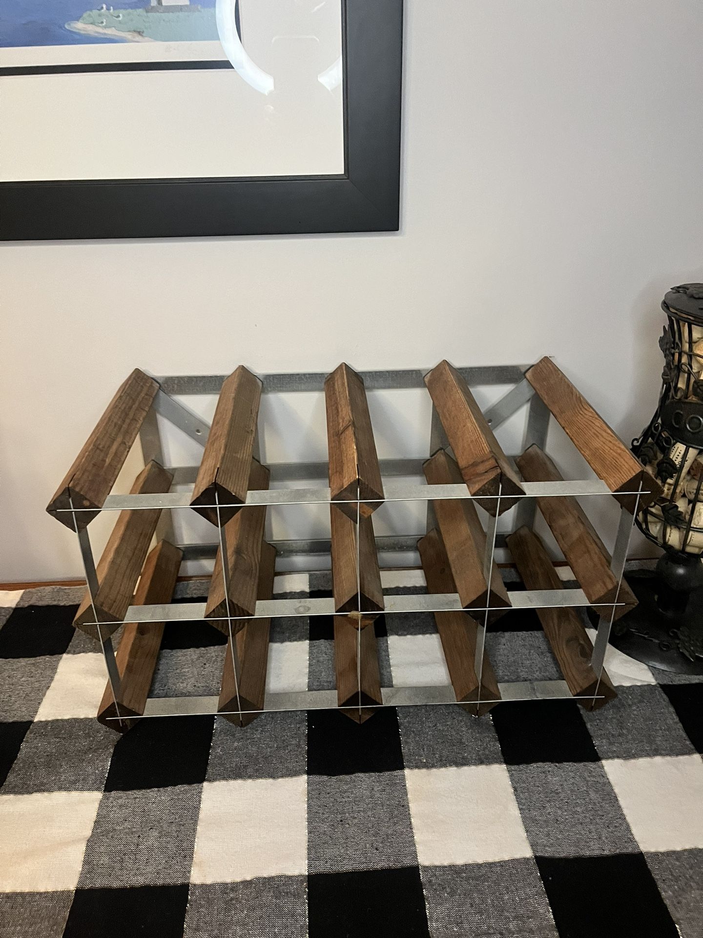 Wooden Tabletop Wine Rack