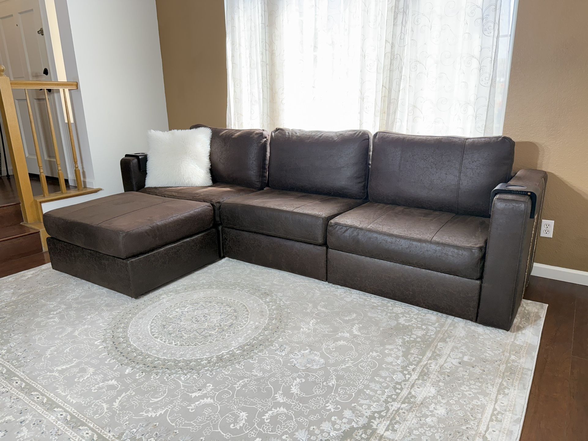 Brown LoveSac Couch