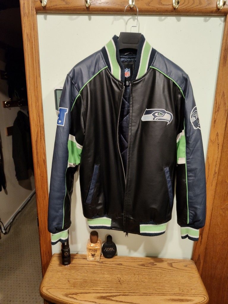 Leather Seahawks Jacket 