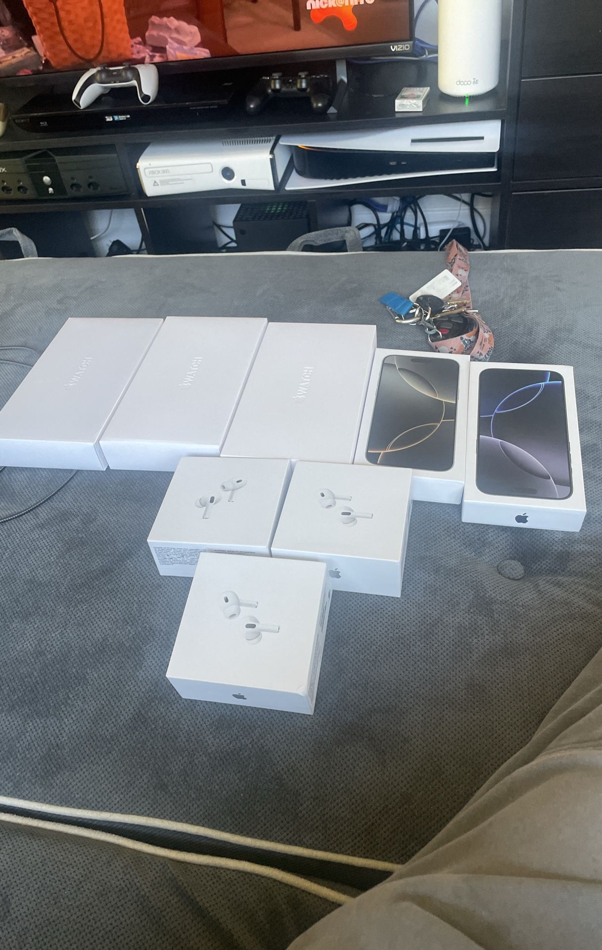 2 Apple 16 Pro Max 3 Apple Ultra 2 Titamium 3 Airpod Pro 2nd Gen (not Real But All Work