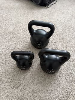 CAP Kettlebell Set 5lb 10lb 15lb