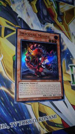 Yugioh Justice Hunters Dracotail Mululu JUSH-EN005 Ultra Rare Foil 1st Edition