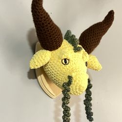 Sunflower Dragon Mounted Head