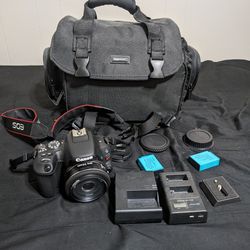 Canon SL2 Dslr With 24mm Lens 