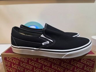 Vans Classic Slip-On- Black/White- Men's 10 - Brand New In Box