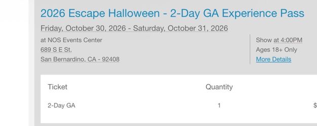 Escape Halloween 2026