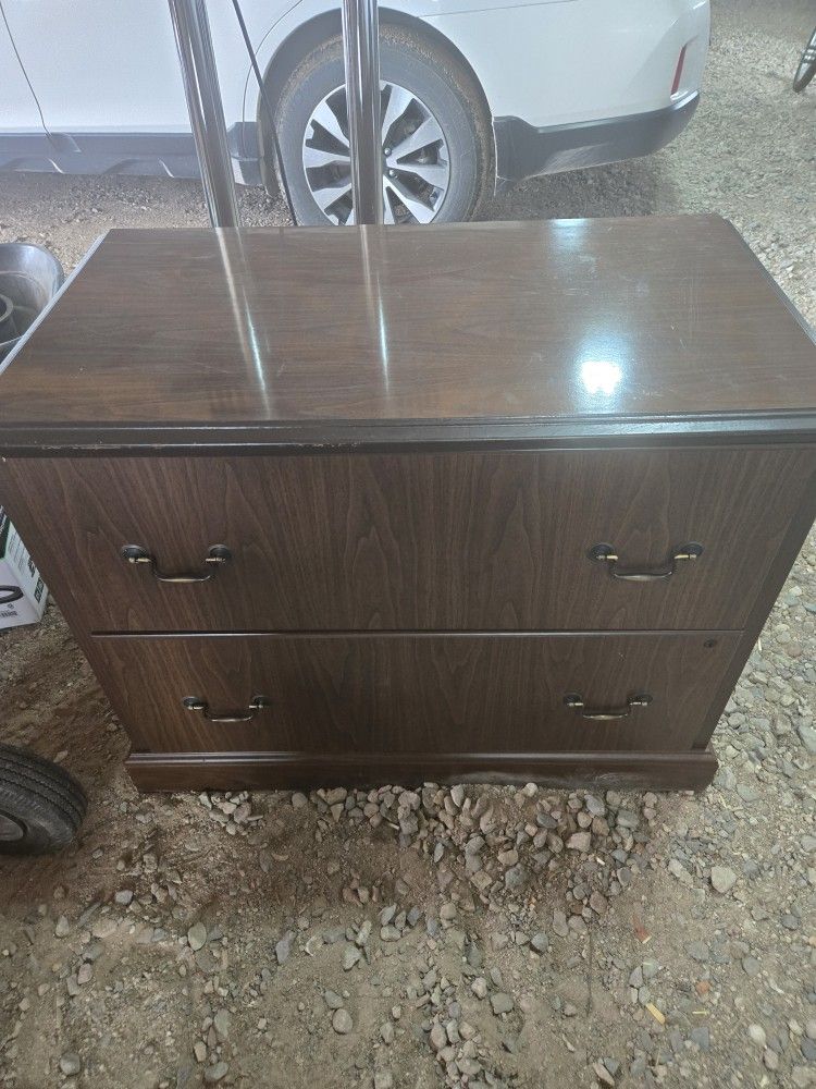 Wood Office Cabinet
