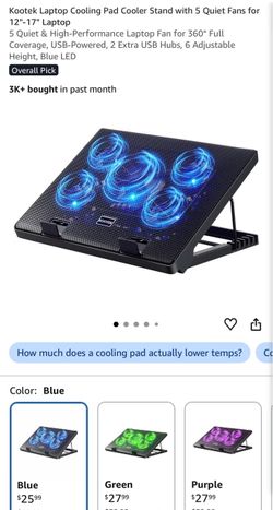 Laptop cooling pad