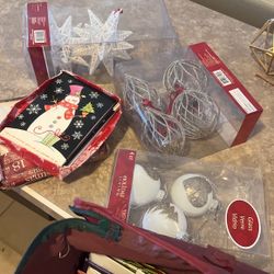 Christmas Ornaments, Gift Bags, And Gift Boxes