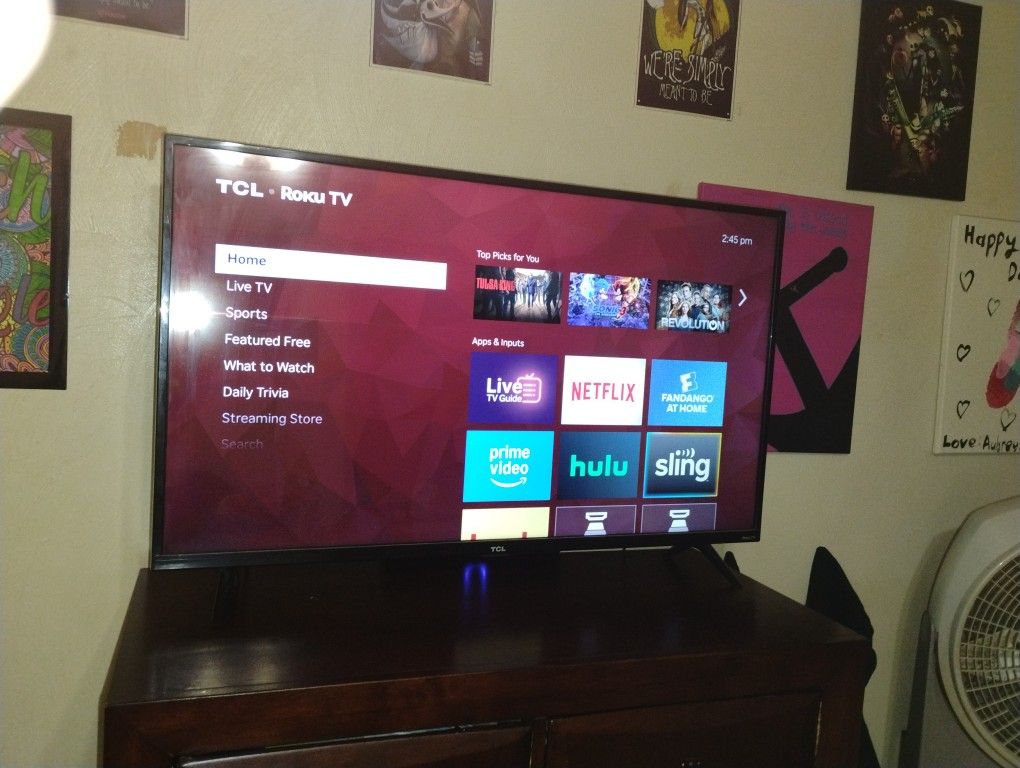 44inch TCL Roku Flat Screen
