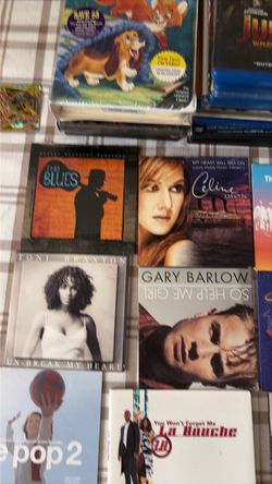 Mixed CD and VHS Lot – 90s Pop and Blues