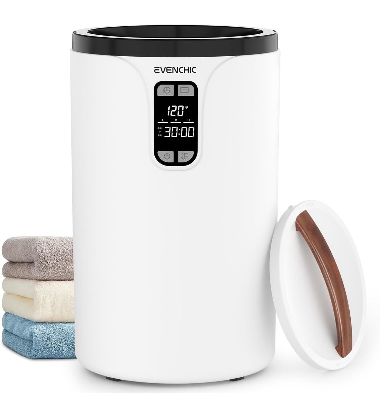 Towel Warmer, 20L Hot Towel Warmers for Bathroom with 24H Timer, Temperature Adjustable, LED Display, Auto Shut Off, Even Heated for Oversized Towels,