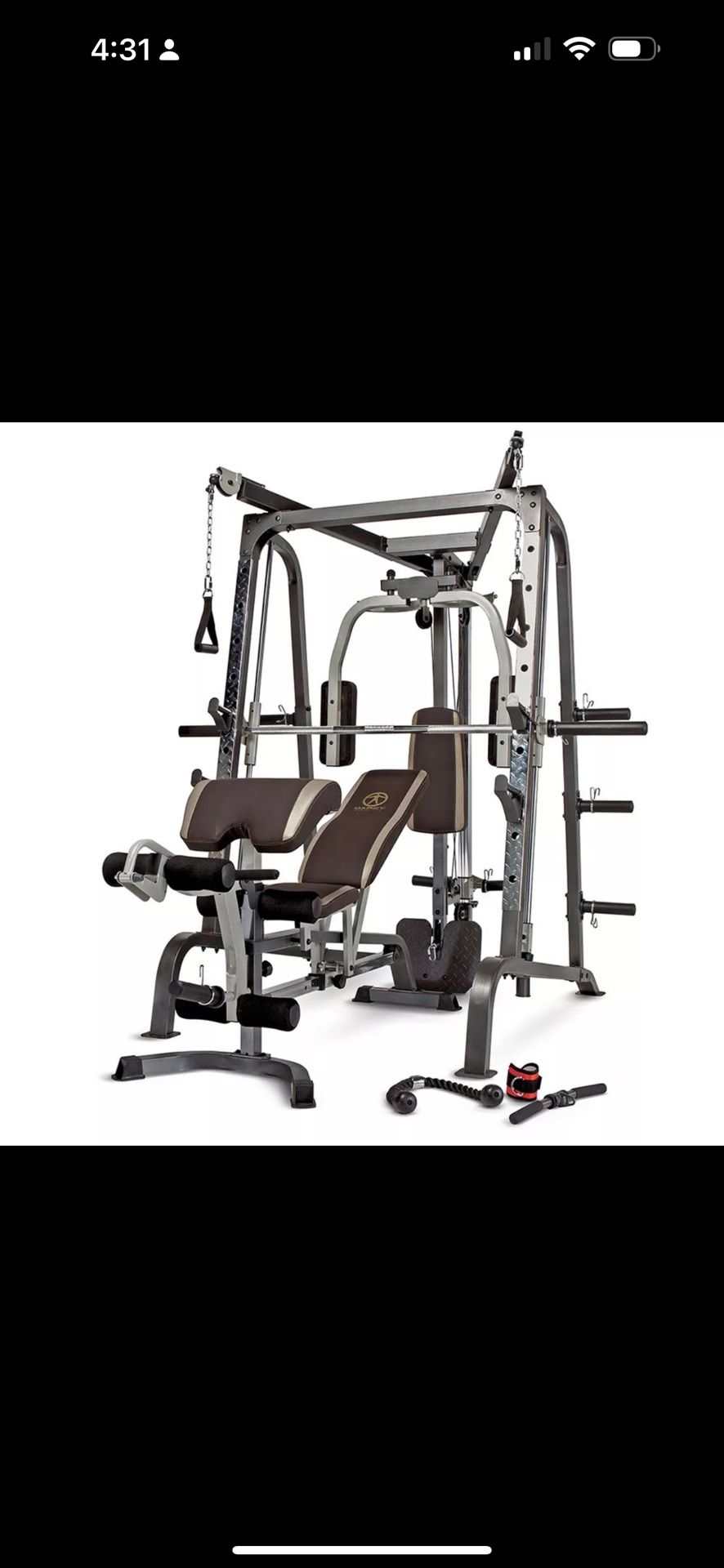 Marcy Home Gym Smith Cage System MD 9010G Includes Approx 400