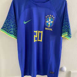 Brazil Away Jersey Size Large READ DESC