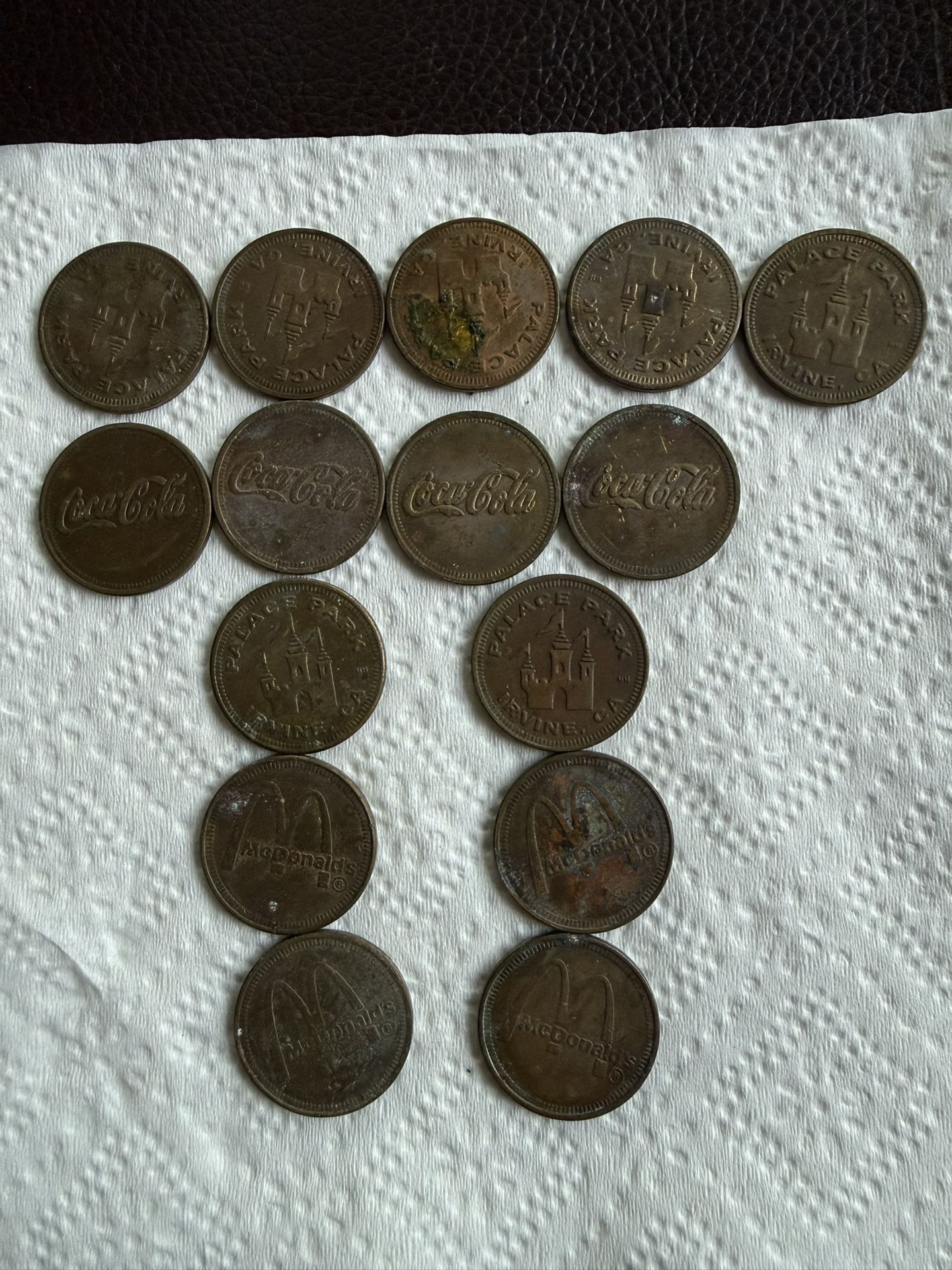 Vintage Caca Cola And McDonald’s Tokens, $4 Each Or $50 For All, Check Pictures To Compare On Line Price