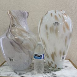 Murano Vases , Brand New , Made In Italy