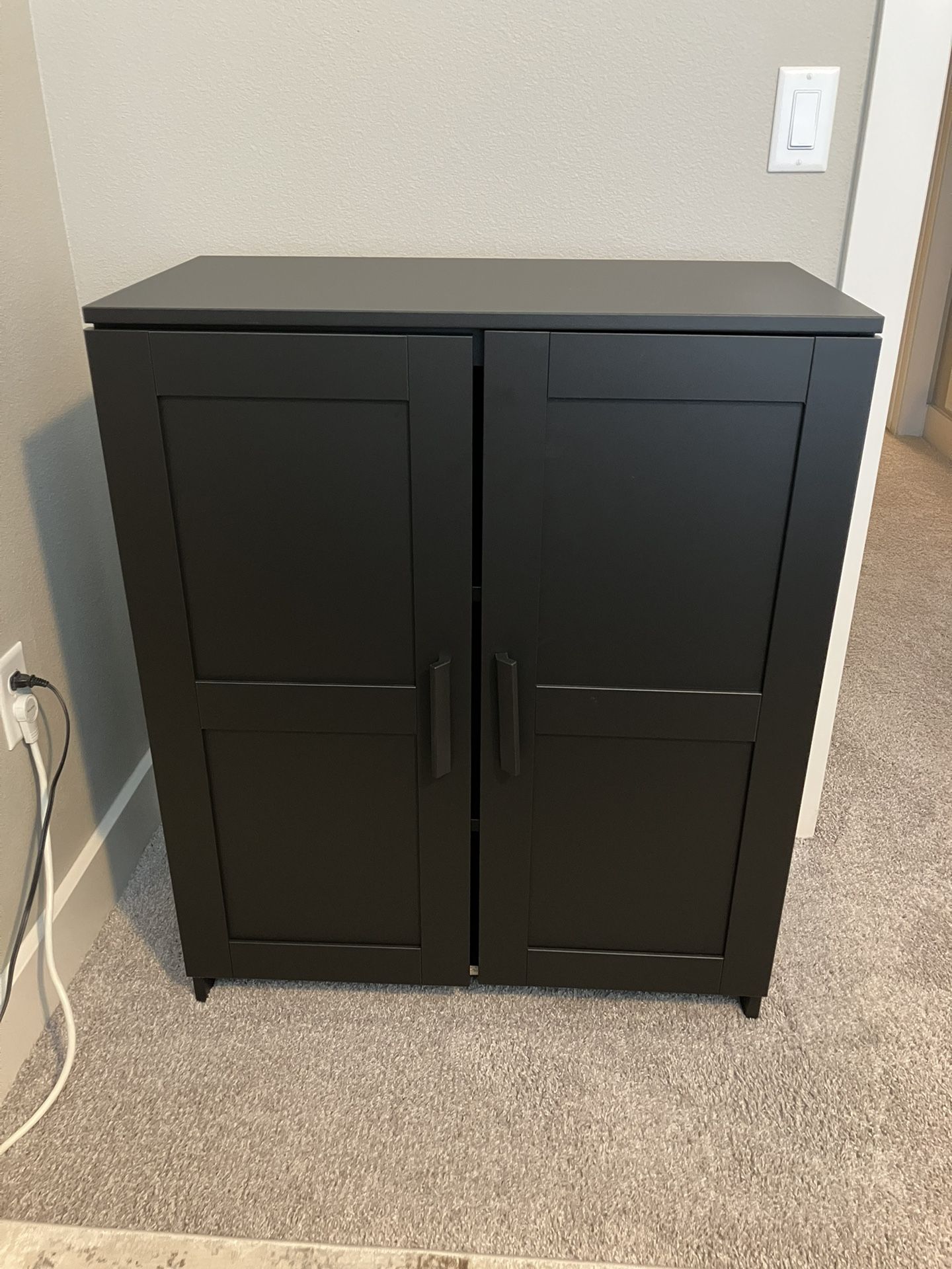 Black IKEA Brimnes Cabinet 
