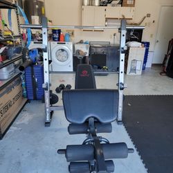 Weight bench and weights