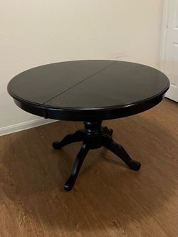Black Wooden Dining Table- Pier one