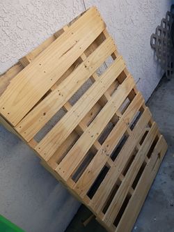 Free two wooden pallets.  You pick up