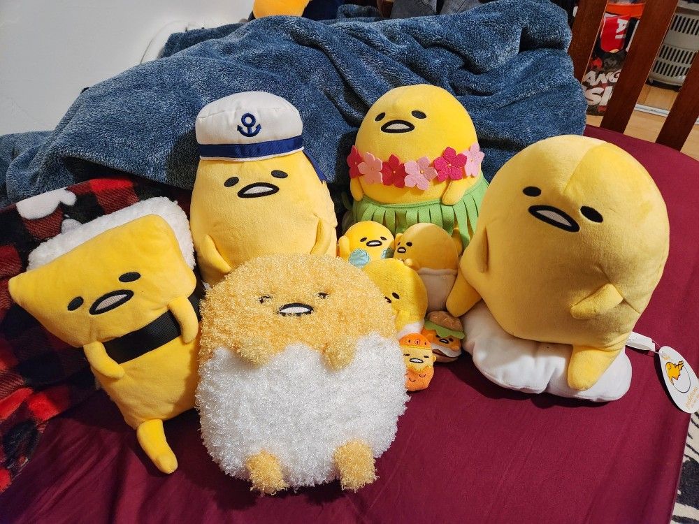 Gudetama Plushies LOT
