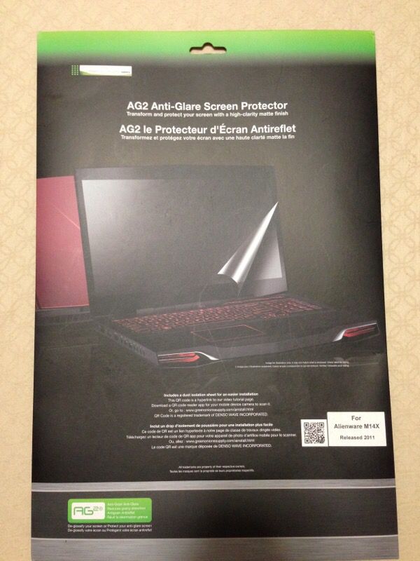 Brand new (unopened) Green Onions supply RT-SPM14x AG2 anti-glare laptop screen monitor protector