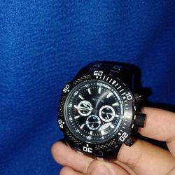 Invicta Men's Pro Diver Black & Silver Stainless Steel Watch