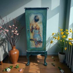 Gorgeous, tall jewelry, armoire lingerie chest