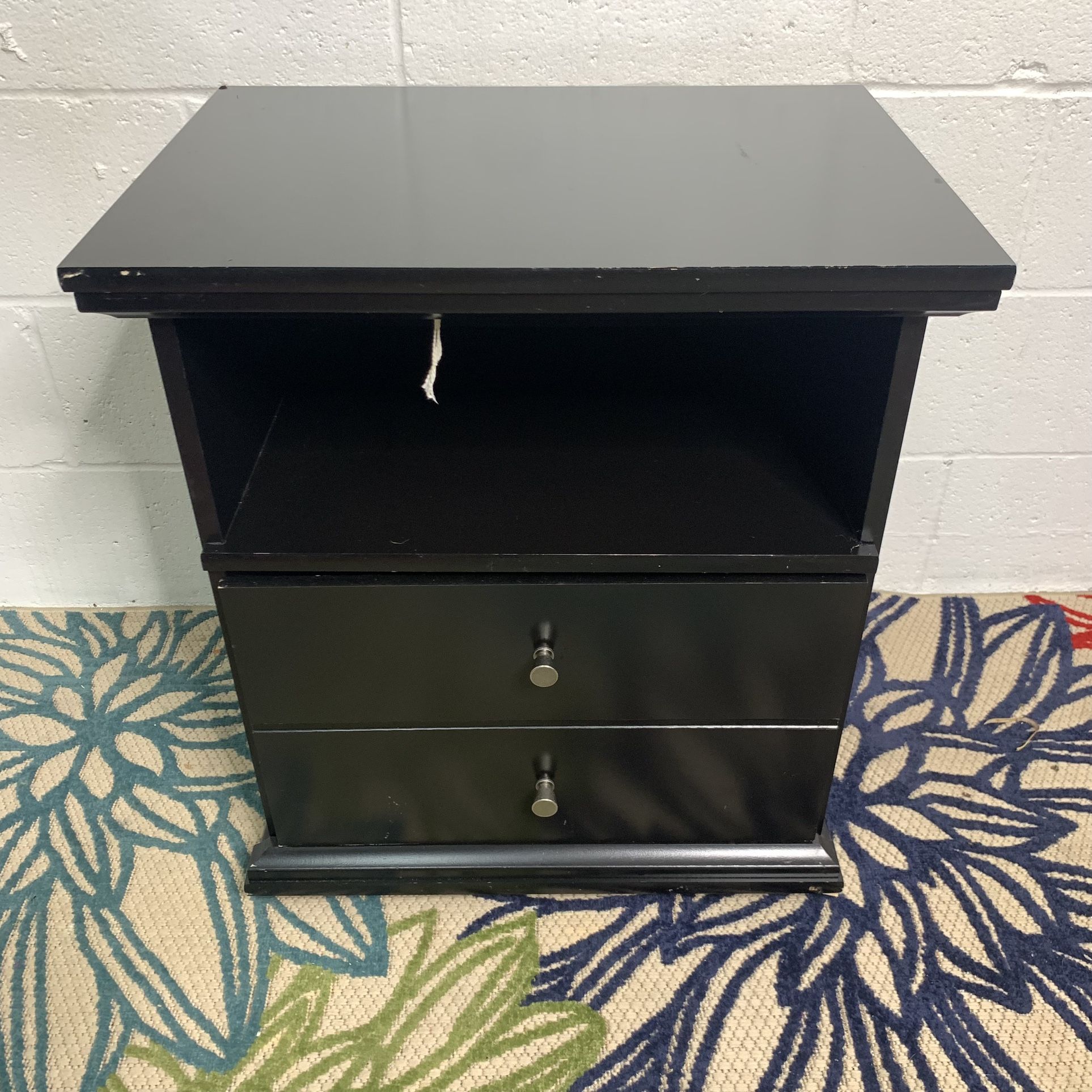 Black End Table One Drawer