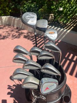 Men’s 13 Golf Club Starter Set- Golden Ram Laser Iron Set Regular Flex