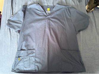 Dark blue XXL scrub top
