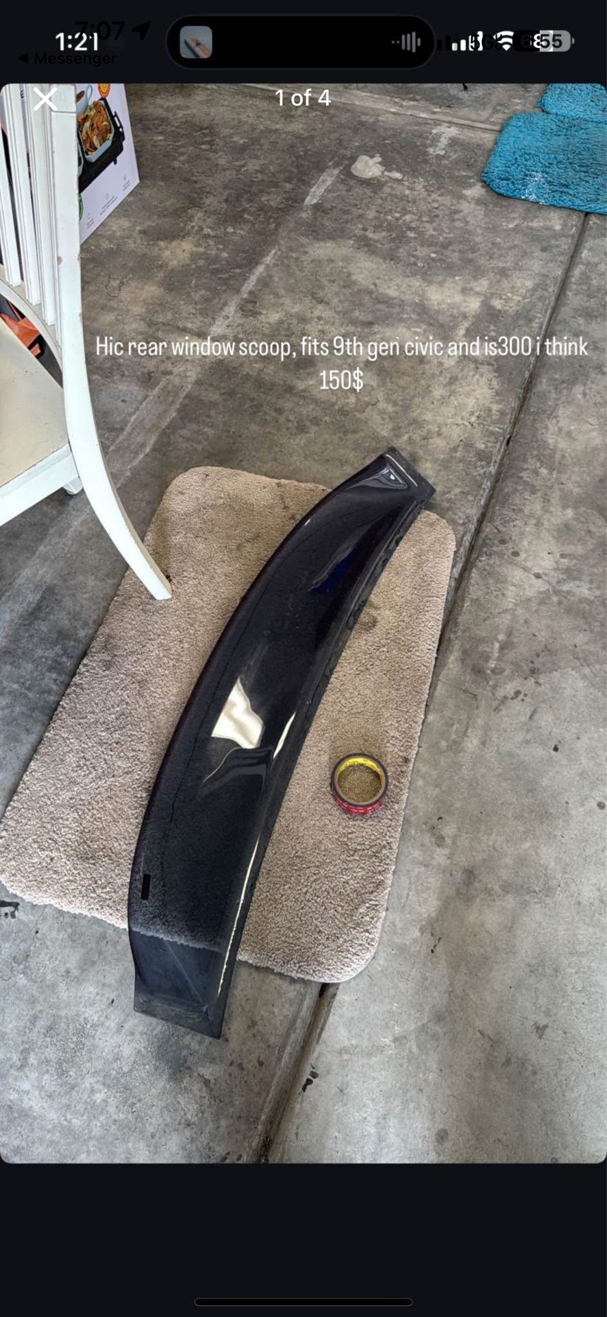 Hic Jdm Duck Bill Rear Window Visor