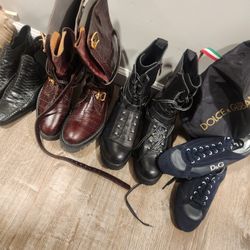 Shoes. Gucci Ferragamo And Boots And Dolche Gabanna 