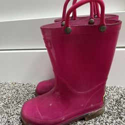 Western Chief Hot Pink Glitter Boots Size 9C