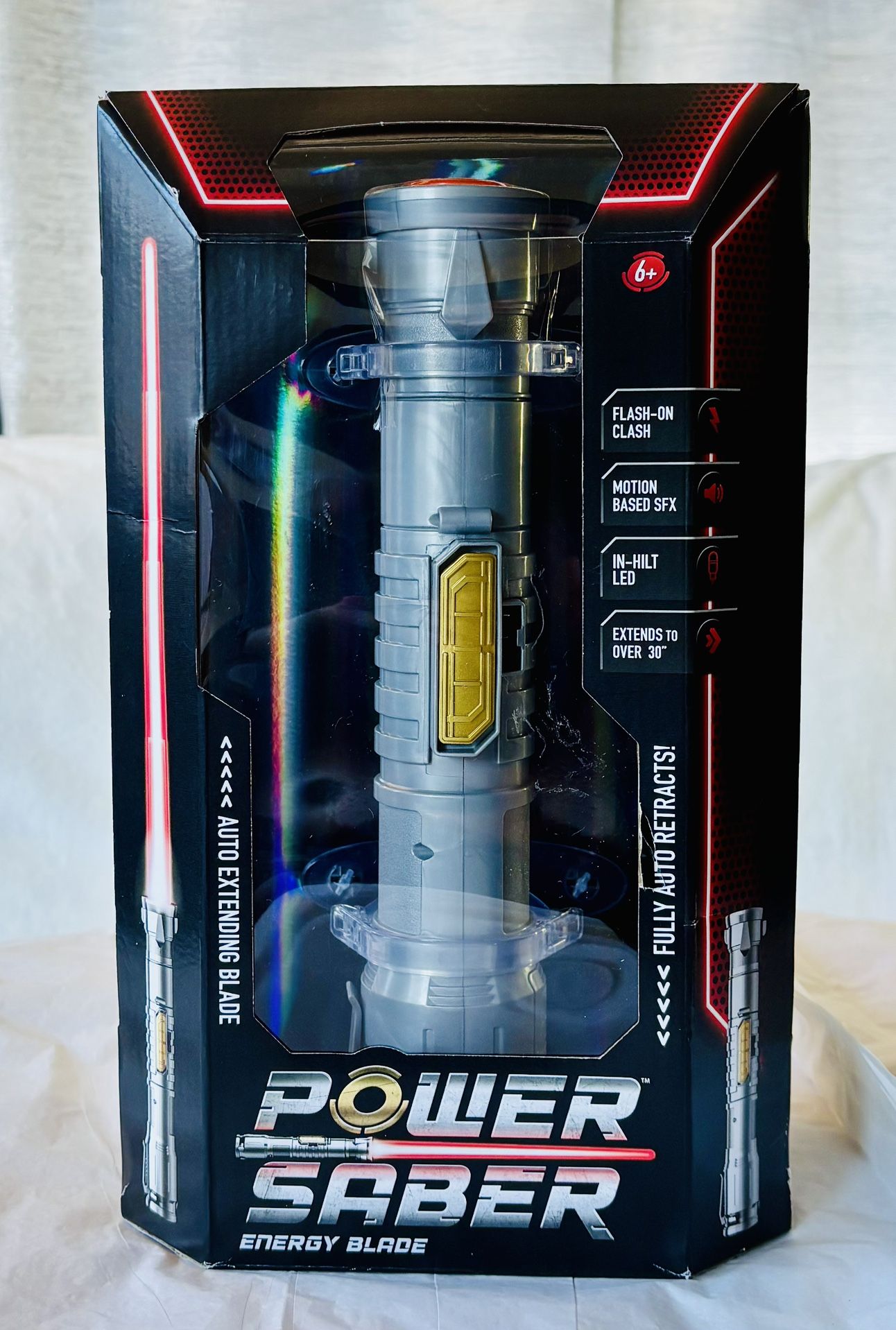 Power Saber Energy Blade Red with Realistic & Safe Battle Action