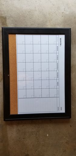 Monthly Whiteboard Calendar