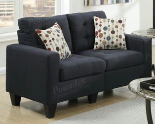 Brand new black or tan 58" loveseat