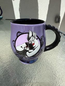 Disney The Little Mermaid Ursula Sea Witch Purple & Black Mug 14oz