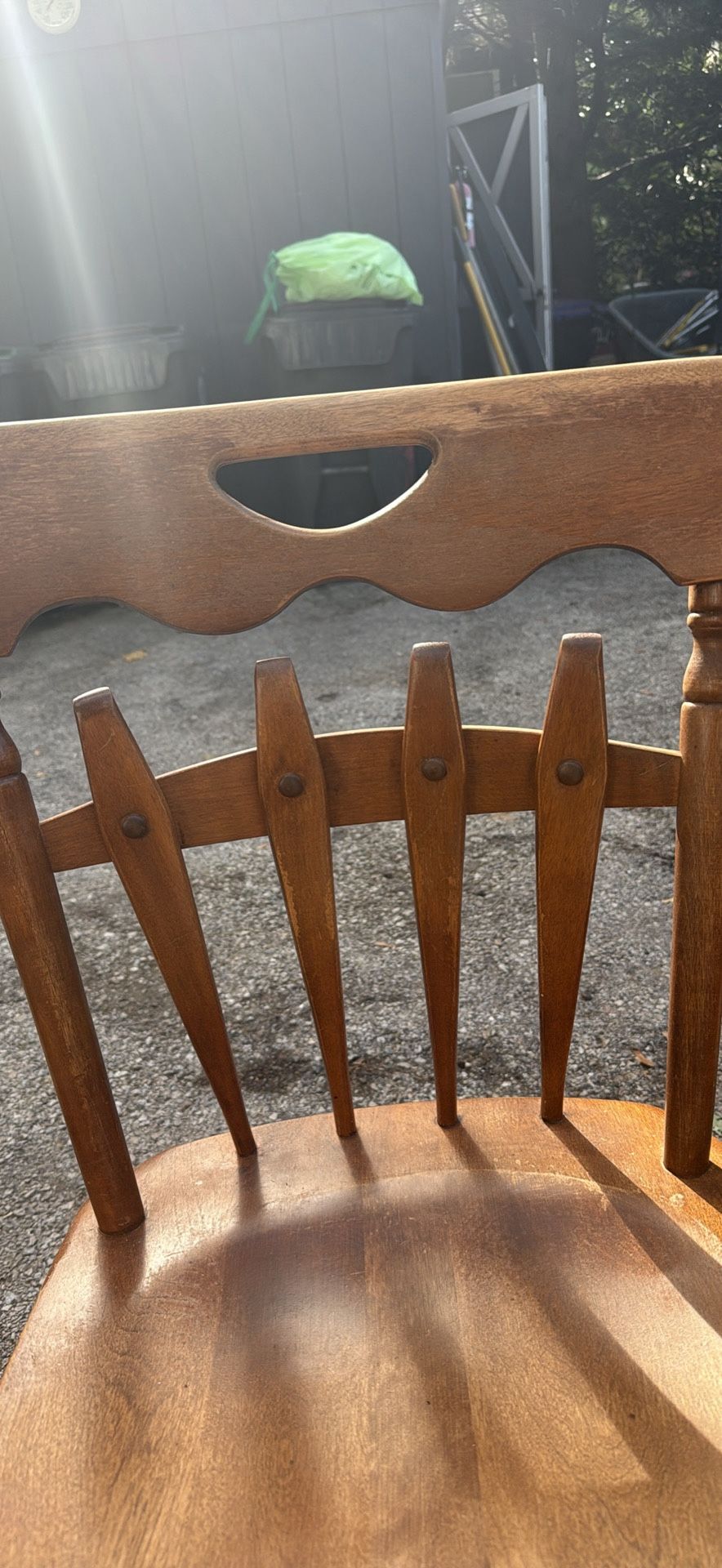 Set Of Antique Wood Chairs