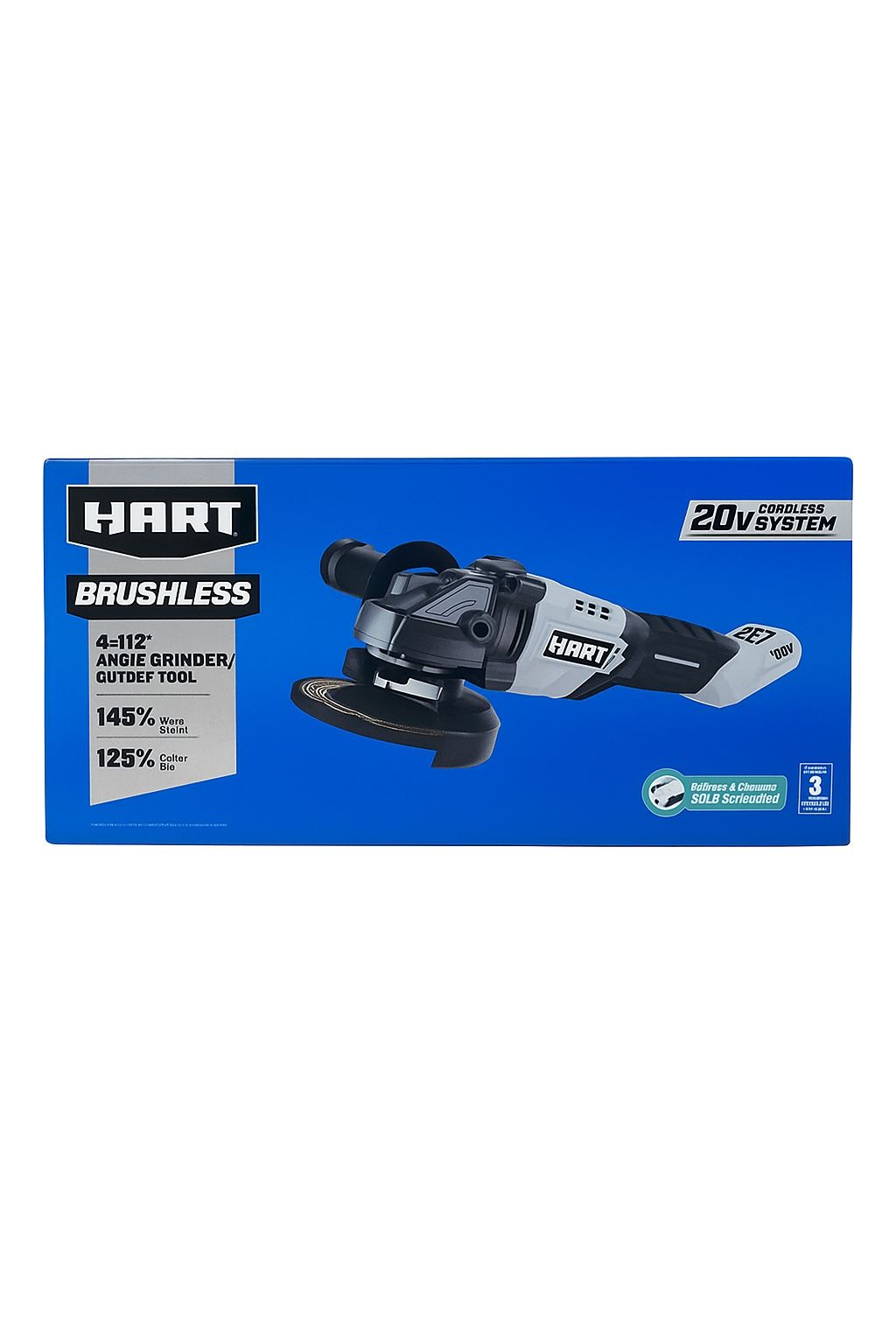 HART 20V Brushless 4½″ Angle Grinder – BRAND NEW – $72