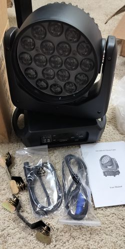  Zoom 2X  LED Moving Head Stage Light19x15W RGBW DMX Beam Wash Lighting DJ Disco/ new/ see discriptio