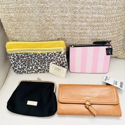4-Piece Wallet & Coin Purse Bundle – All Brand New | LODIS Leather Wallet Available Solo