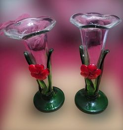 Vase Hand Blown Art.