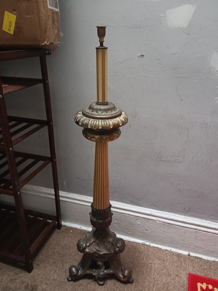 19th Century French Empire Style Candlestick Lamps
