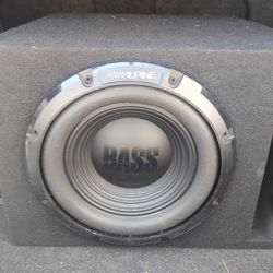 Alpine 10inc Bass Speaker With Box