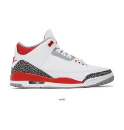 Air Jordan 3 Retro 'Fire Red' 2022