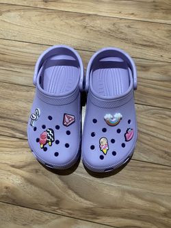 Purple Crocs