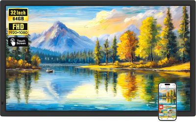 Frameo 32" Extra Large Digital Picture Frame WiFi 64GB, 1920 x 1080 FHD #1771P Y4