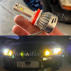 9006  LED Headlight Bulbs Low Beam Fog Light 300% Brighter 6500K Cool White Conversion Kit IP67 Waterproof 2 PCS