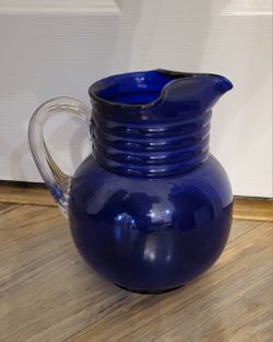 VINTAGE COBALT PITCHER 